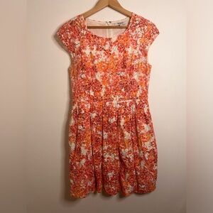 Madewell Floral Lace Mini Dress with Pockets